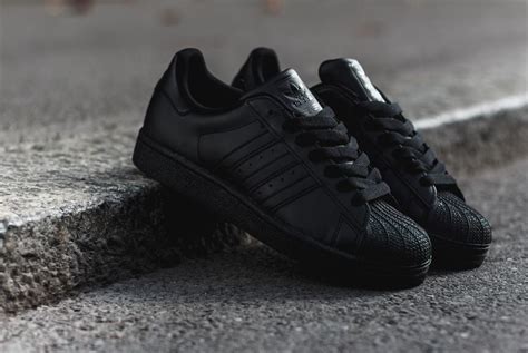 adidas superstar all black cheap
